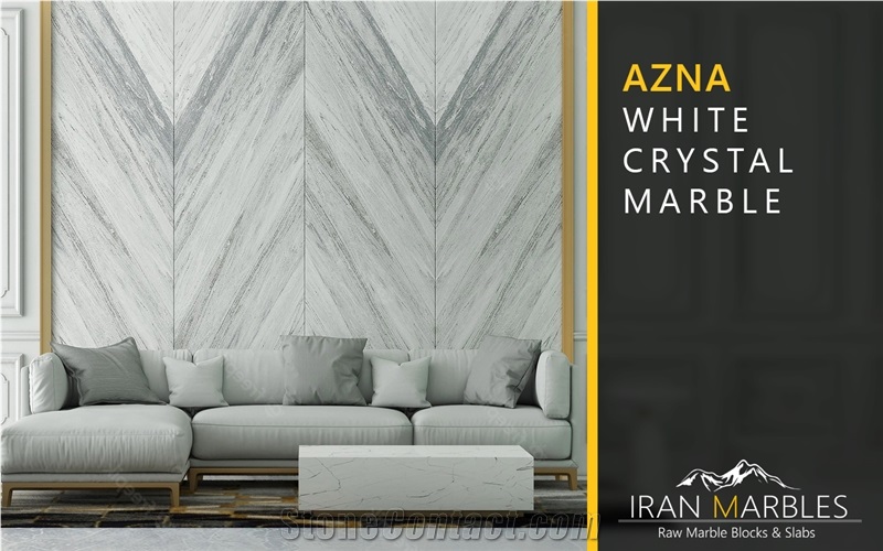 Anza White Crystal Marble Blocks